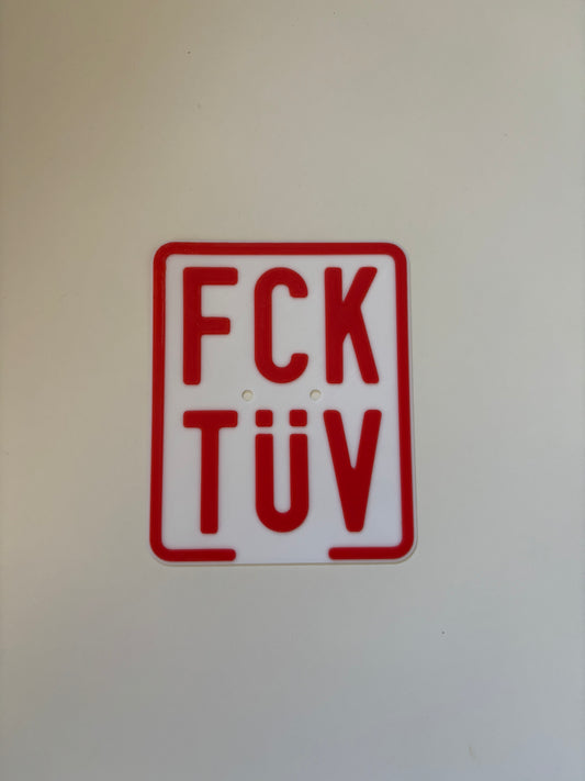 Simson Kennzeichen 3D Druck Custom FCK TÜV