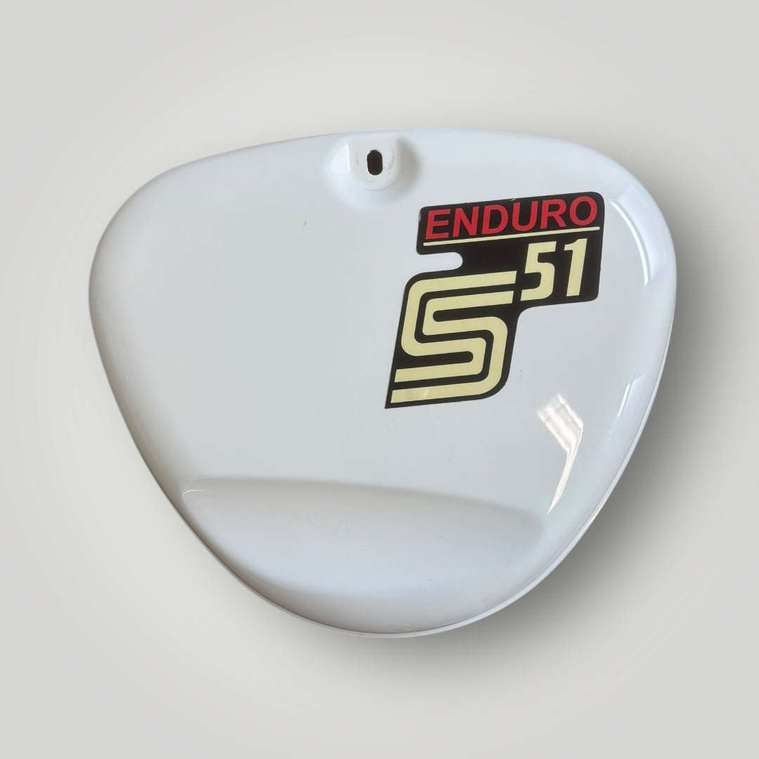 Simson Tank + Seitendeckel Weiß S51/S50/S70 Enduro – B - Ware Ersatzteile - simsonrausch