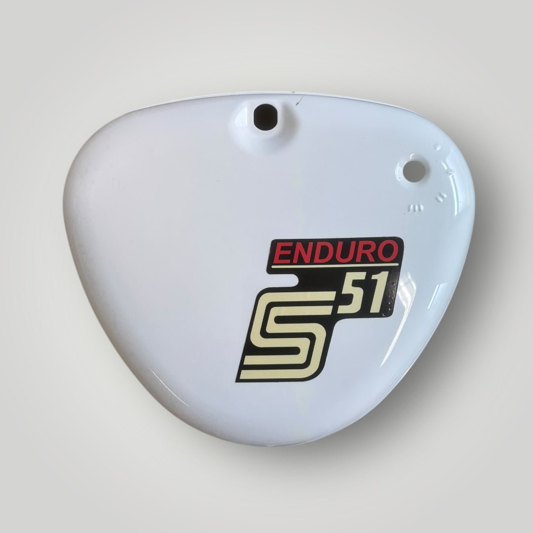 Simson Tank + Seitendeckel Weiß S51/S50/S70 Enduro – B - Ware Ersatzteile - simsonrausch