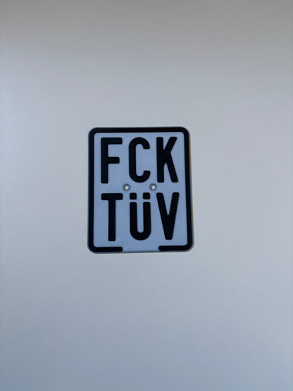 Simson Kennzeichen 3D Druck Custom FCK TÜV