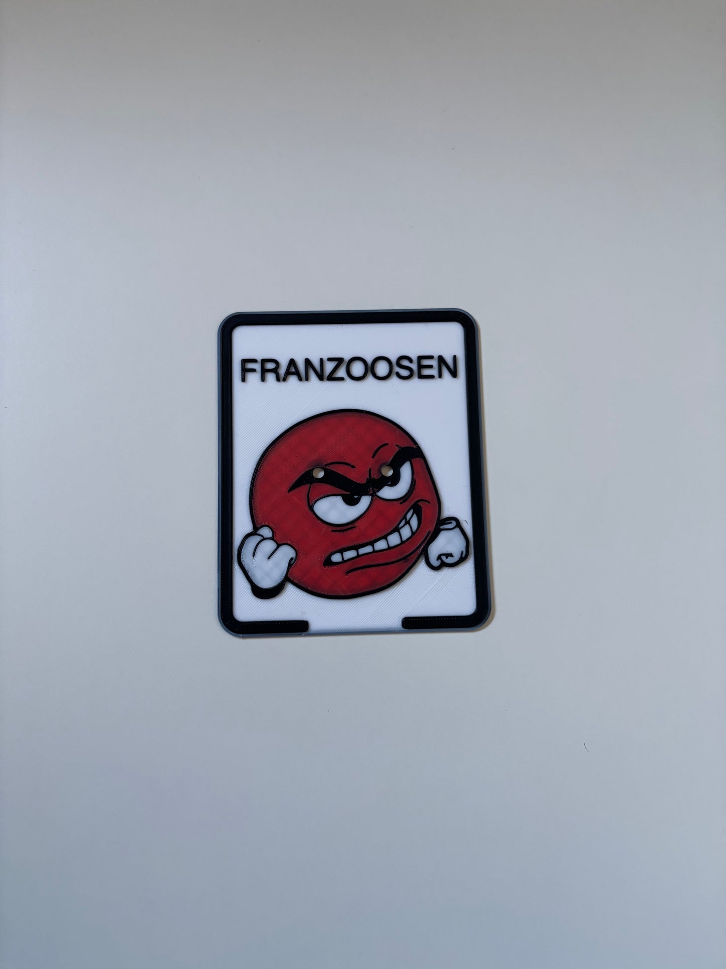 Simson Kennzeichen 3D Druck Custom GRRR Smilie
