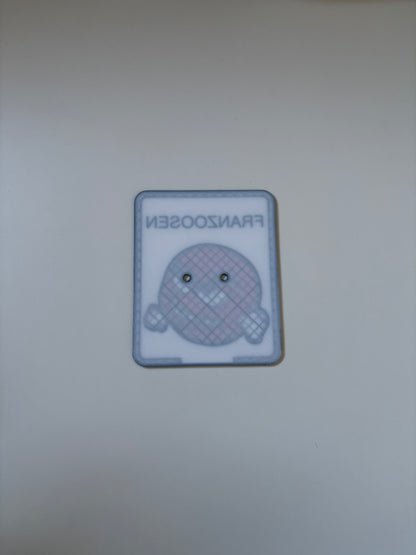 Simson Kennzeichen 3D Druck Custom GRRR Smilie