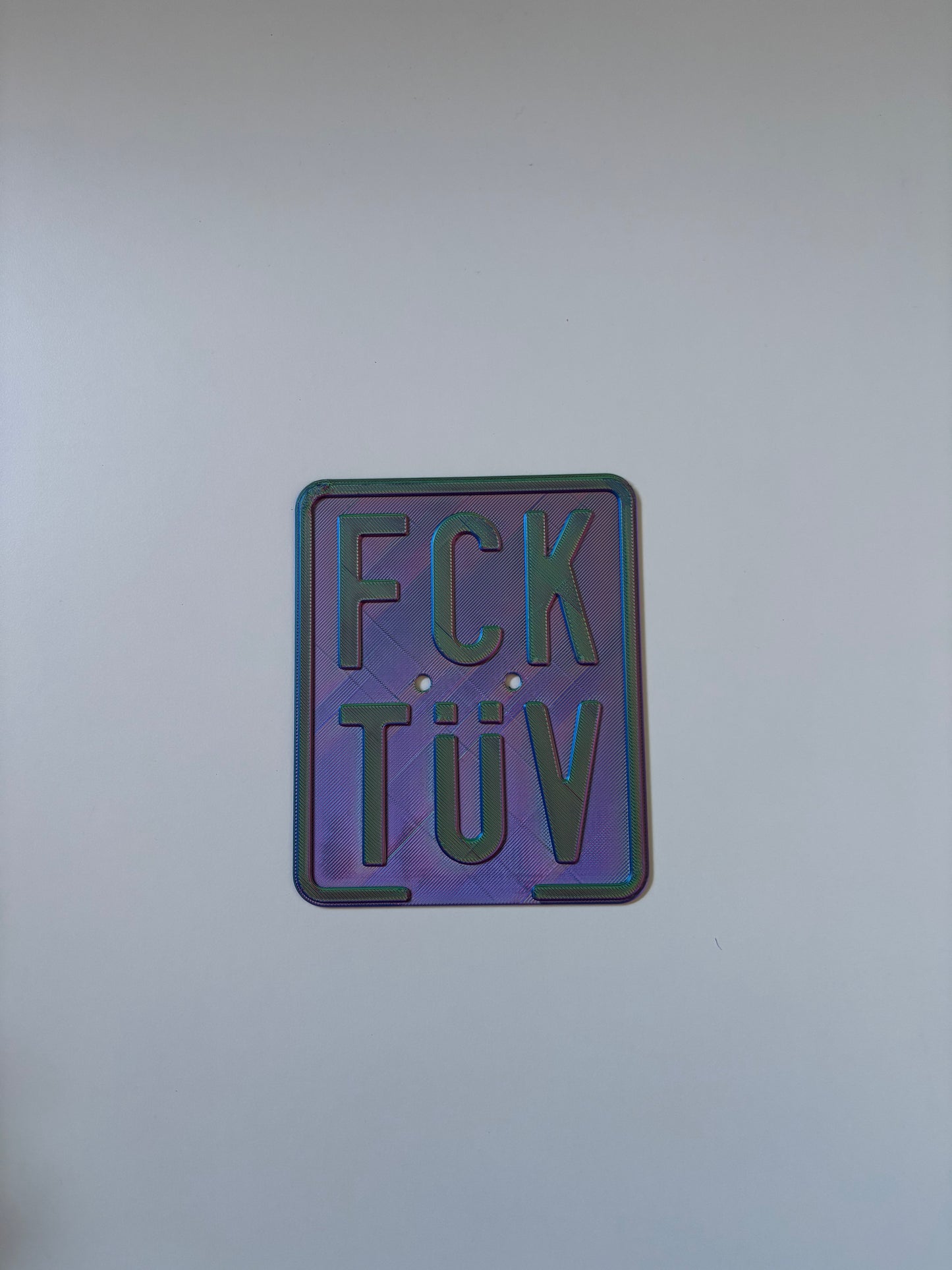 Simson Kennzeichen 3D Druck Custom FCK TÜV