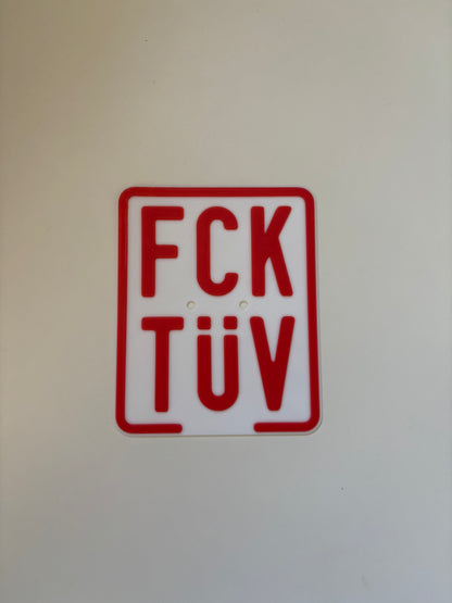 Simson Kennzeichen 3D Druck Custom FCK TÜV