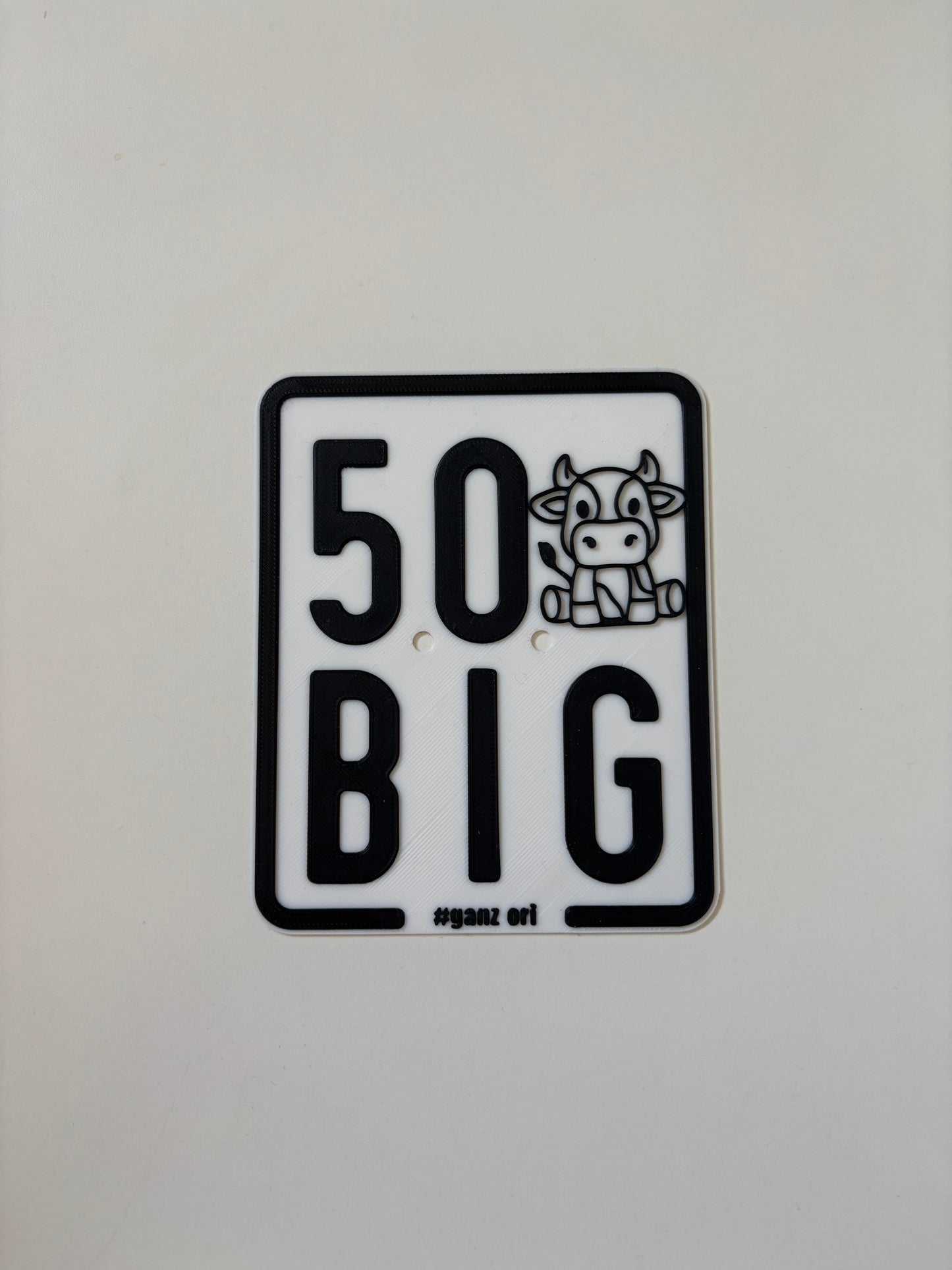 Simson Kennzeichen 3D Druck Custom 50"KUH" BIG