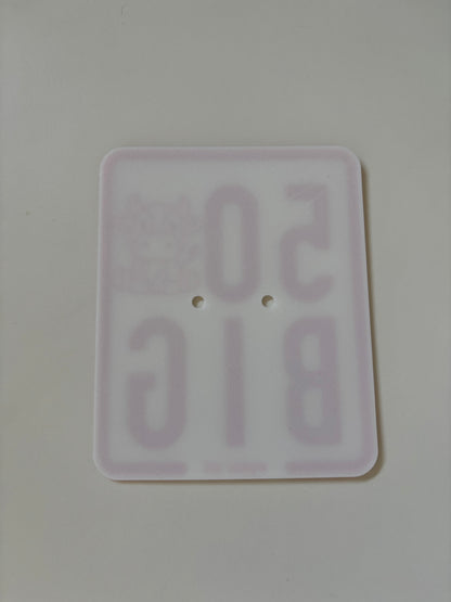Simson Kennzeichen 3D Druck Custom 50"KUH" BIG