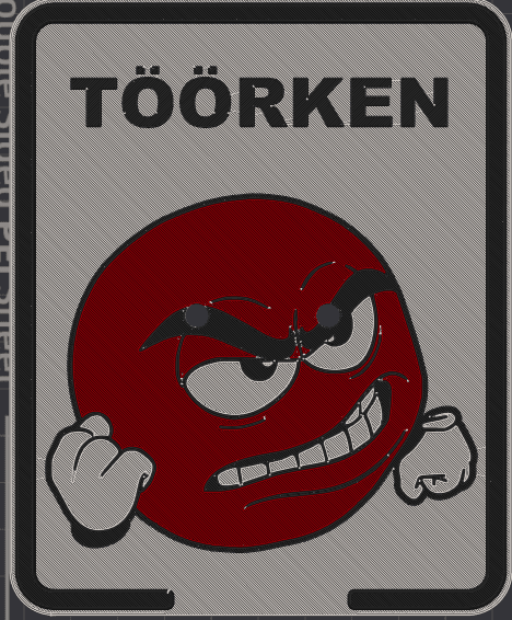 Simson Kennzeichen 3D Druck Custom GRRR Smilie - simsonrausch