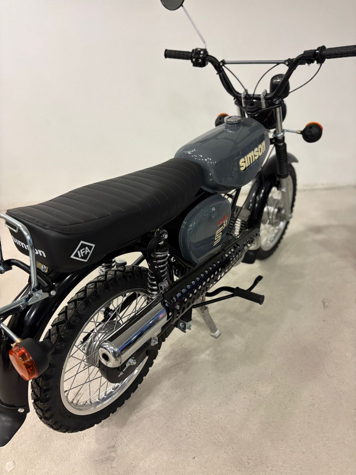 Simson S51 Grau mit ZT Lenker inkl ABE Neuaufbau Sofort Verfügbar - simsonrausch