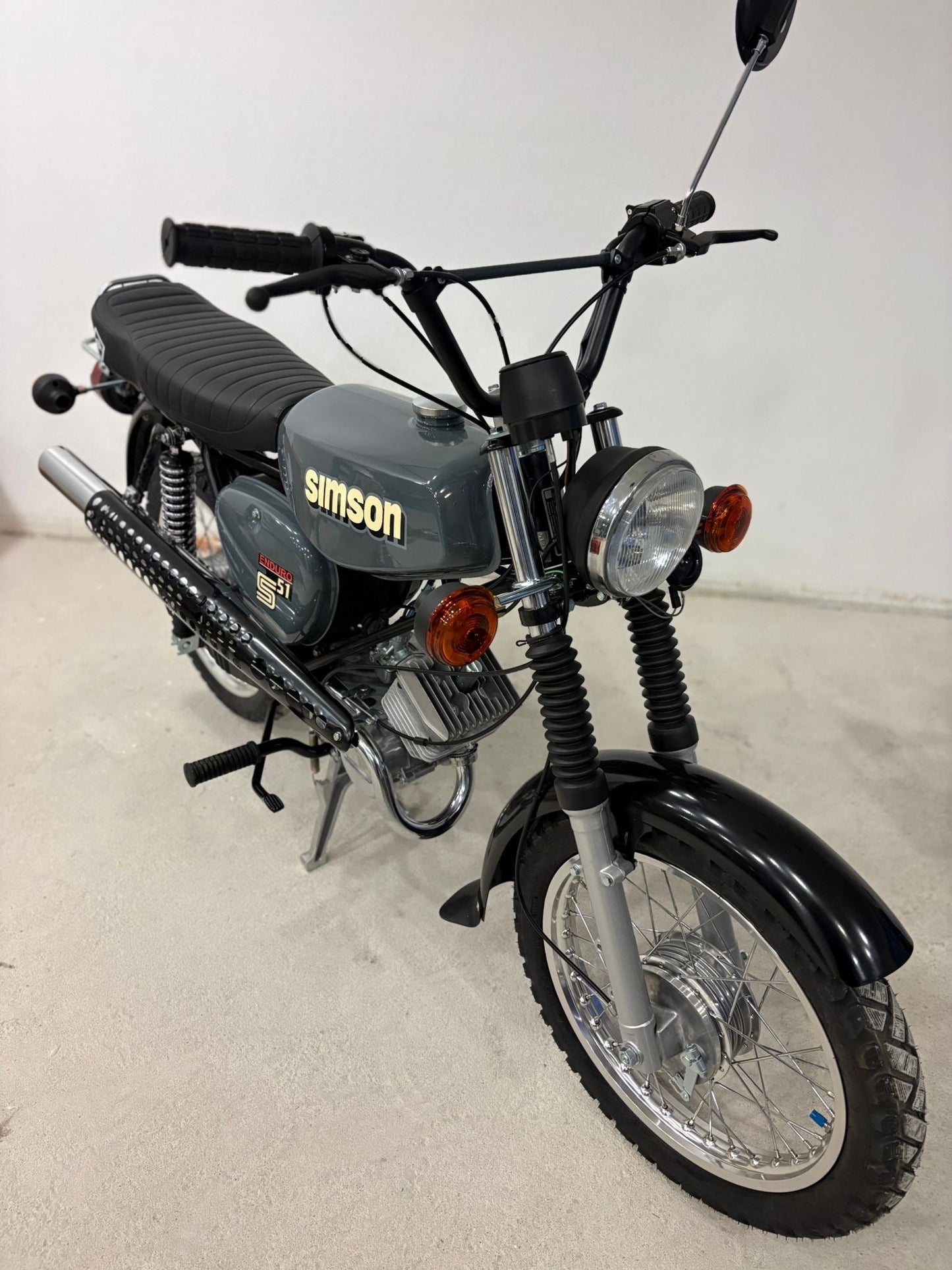 Simson S51 Grau mit ZT Lenker inkl ABE Neuaufbau Sofort Verfügbar - simsonrausch
