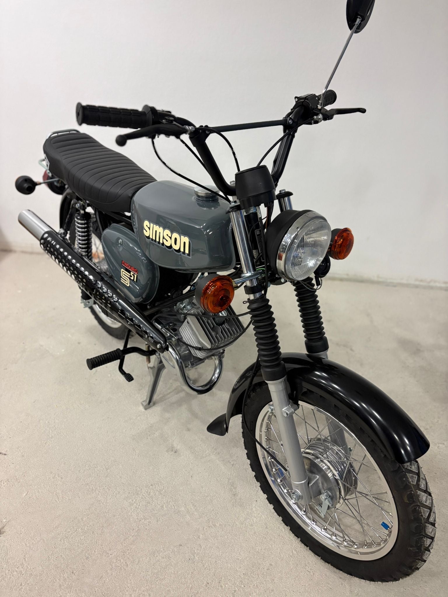 Simson S51 Grau mit ZT Lenker inkl ABE Neuaufbau Sofort Verfügbar - simsonrausch