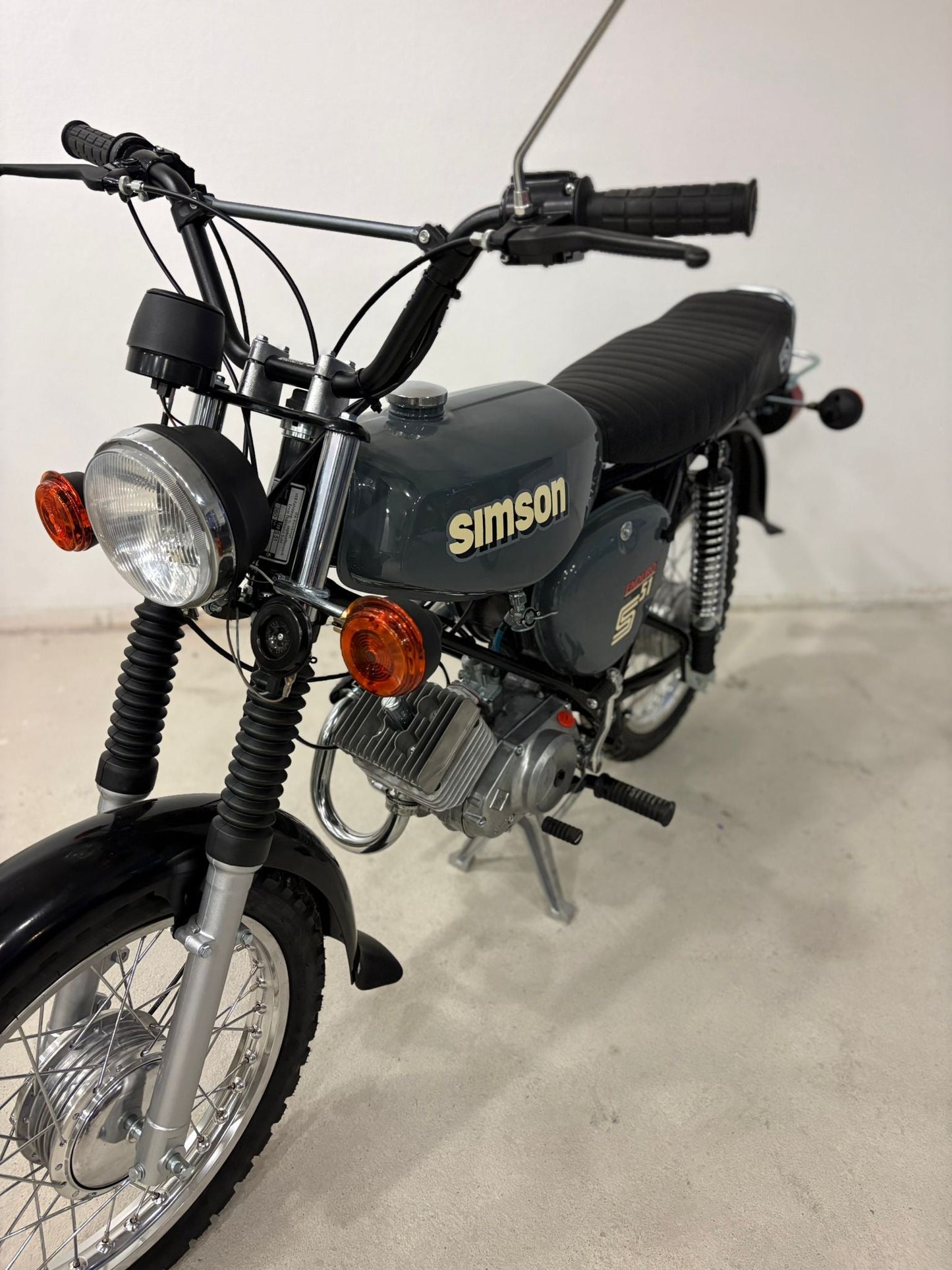 Simson S51 Grau mit ZT Lenker inkl ABE Neuaufbau Sofort Verfügbar - simsonrausch