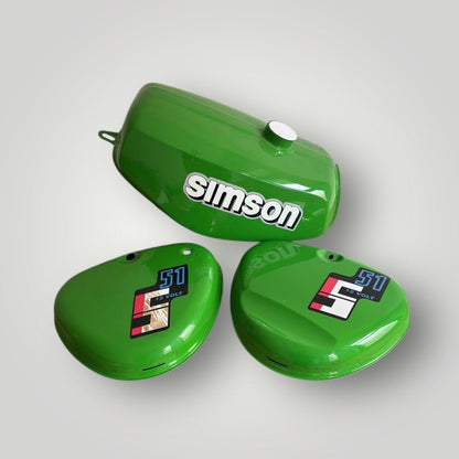 Simson Tank + Seitendeckel Saftgrün S51/S50/S70 Enduro – B - Ware Ersatzteile - simsonrausch