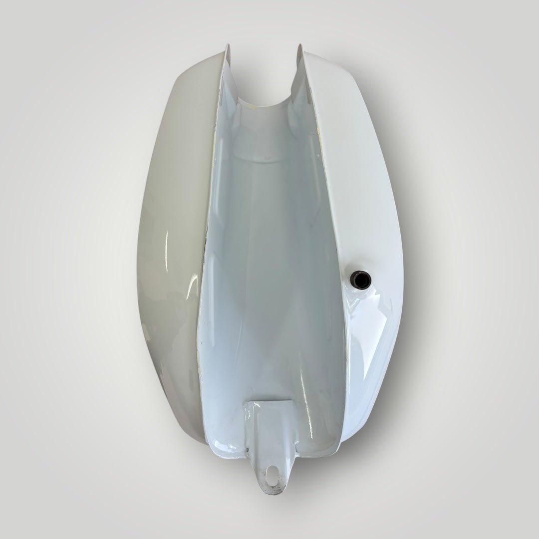 Simson Tank + Seitendeckel Weiß mit blau Stich S51/S50/S70 – B - Ware Ersatzteile - simsonrausch