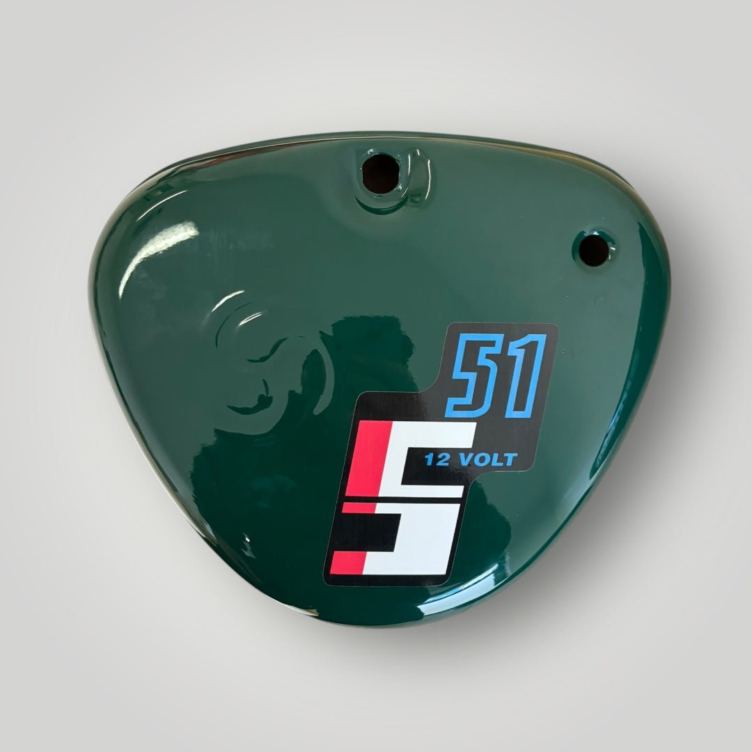 Simson Tank + Seitendeckel (Wirbel) Billardgrün S51/S50/S70 Enduro – B - Ware Ersatzteile - simsonrausch